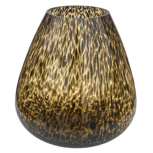 tijgervaas zwart goud glas