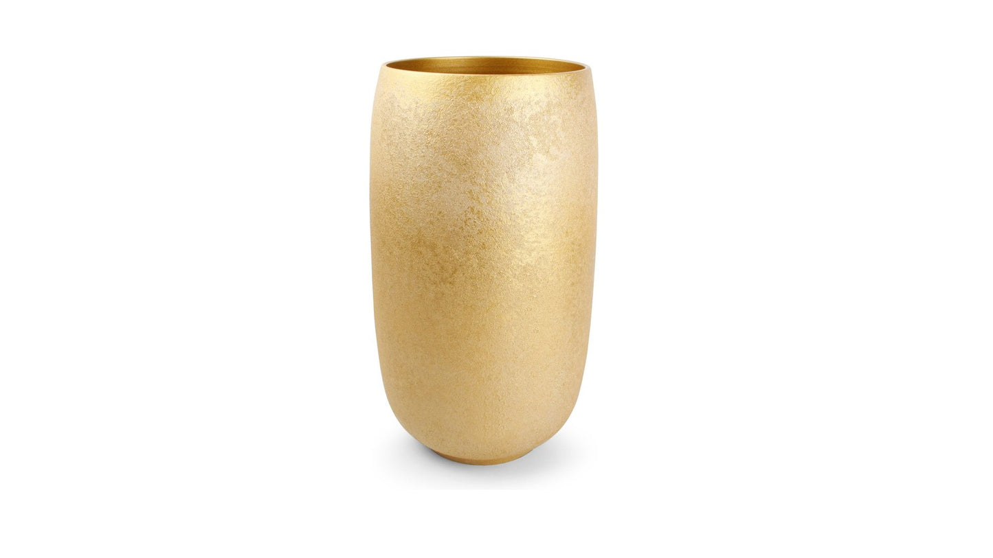 Gouden vaas met glitter