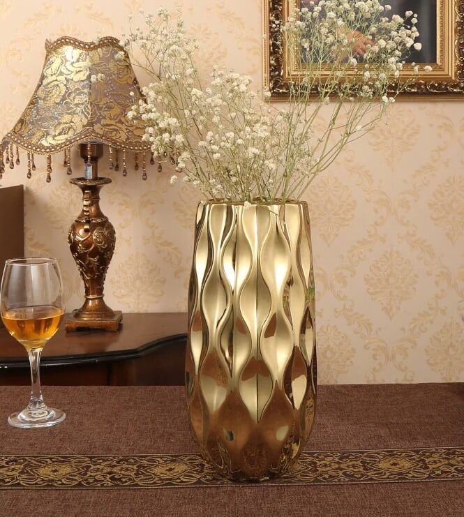 grote gouden vaas decoratie